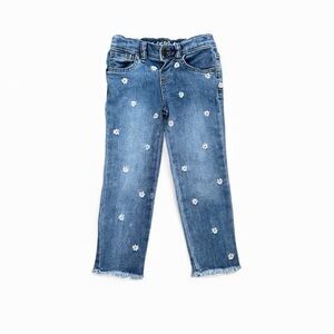 Cat & Jack Blue Floral Girls Jeans